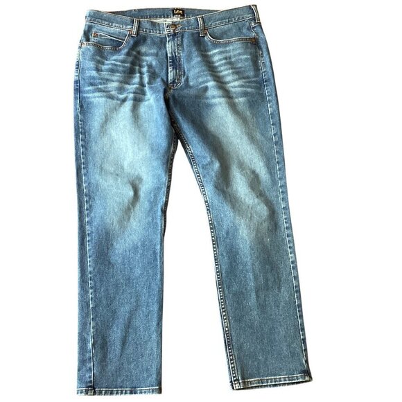 Mens Lee Athletic Fit Blue Jeans Sz 40 x 32 #234i - Picture 1 of 7